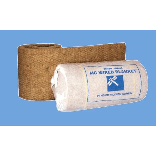 Rockwool Wired Blanket Tombo D.100kg/m3 Thickness 50mmx 600mm x 5m