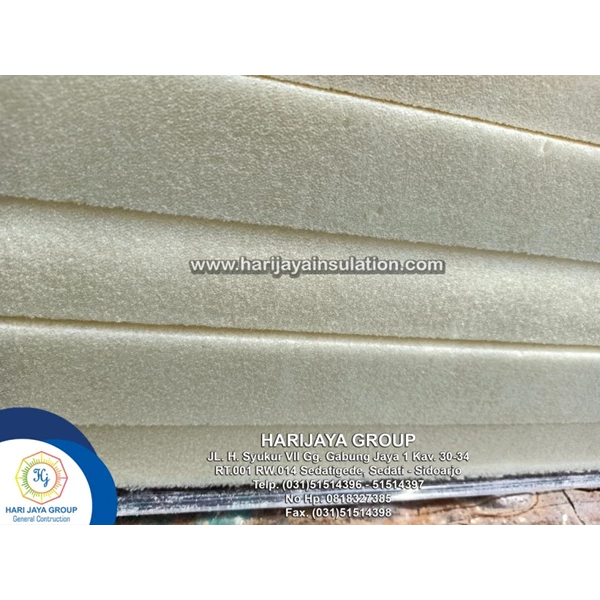 Polyurethane Board Dinding D.40kg/m3 Tebal 5cm x 1m x 2m