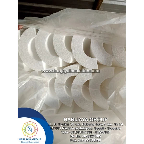 Styrophore Pipe D.17kg/m3 Thickness 50mm x 1m x 3 Inch