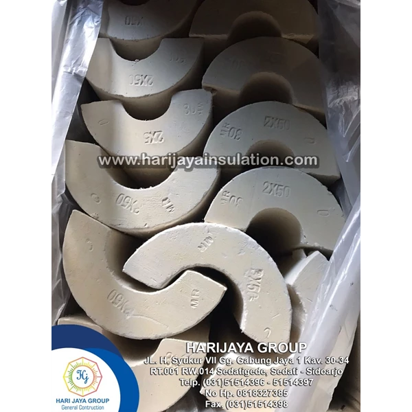 Calcium Silicate Pipe Cover Brand MR Diameter 3 Inch Thick 40mm x 610mm