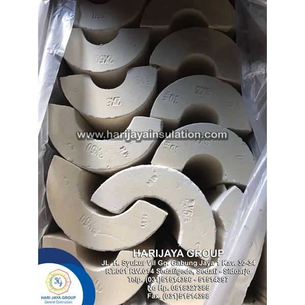 Calcium Silicate Pipa 3/4 Inch Tebal 25mm x 610mm 