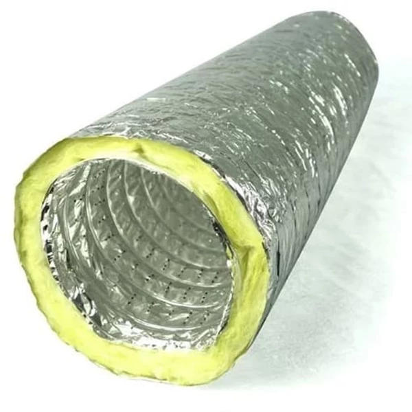Flexible Duct 12 Inch + Insulation Glasswool D.16kg/m3