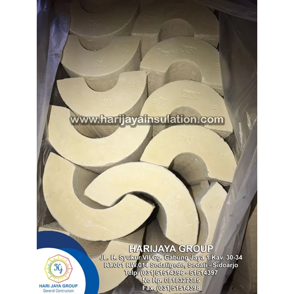 Calcium Silicate Pipe 1/2 Inch Thick 25mm x 610mm 