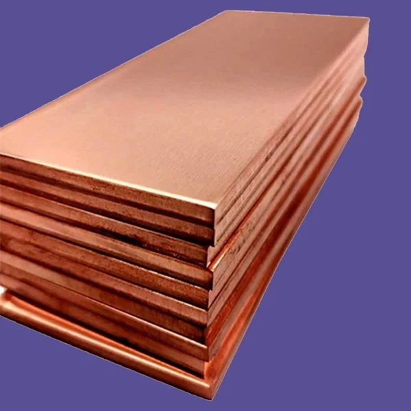 Thick Copper Plate 25mm x 60mm x 265mm