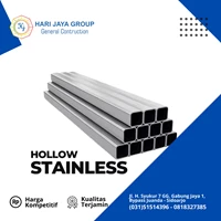 Hollow Pipa Kotak SUS 304 Tebal 3mm x 6m (50 x 50)