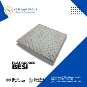 Plat Bordes Besi Tebal 5 mm x 1.2 m x 2.4 m