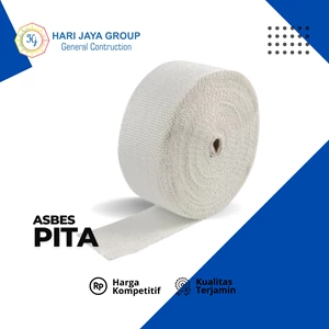 Asbes Pita Tahan Panas ±150 DegC Lebar 4inch Tebal 3mm x 10m